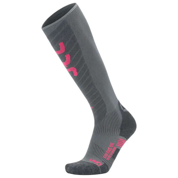 Uyn Woman Ski Evo Race One Socks Grey Pink 