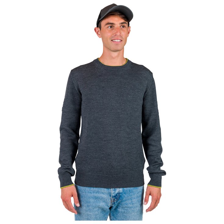 Rossignol Sweater Stripe Rn Knit New Onyx Grey Overview