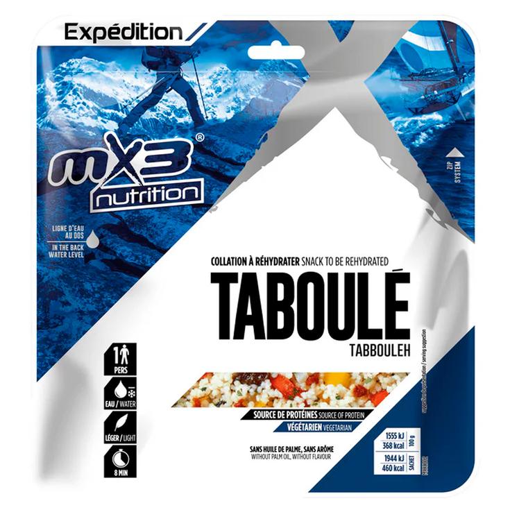 MX3 Comida liofilizada Taboulé 125 g. Presentación