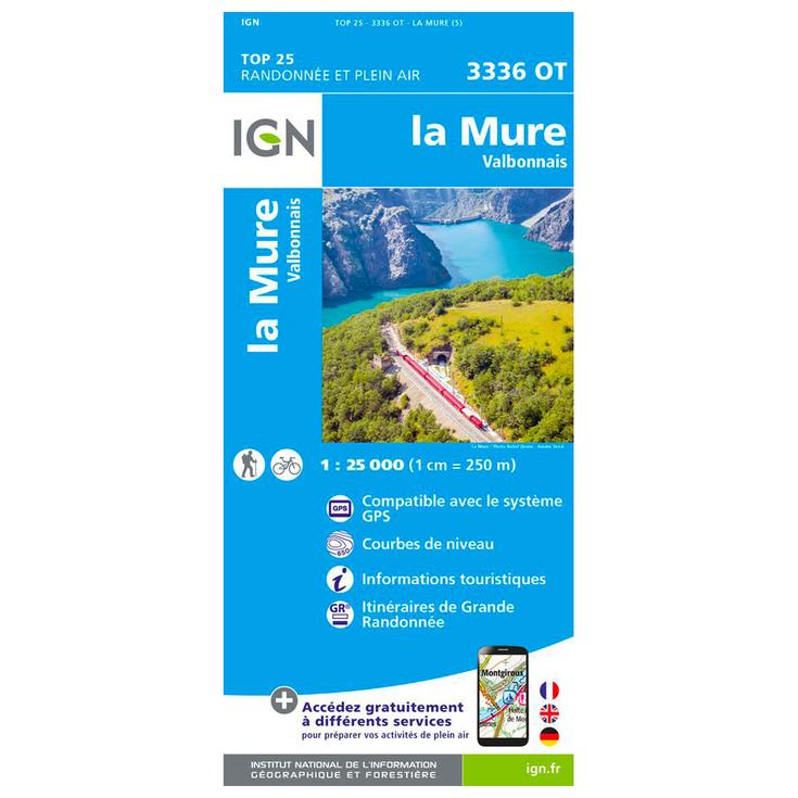 IGN Map 3336Ot La Mure Valbonnais Overview