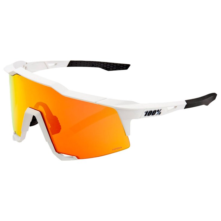 100 % Sunglasses Speedcraft Off White Hiper Red Multilayer Mirror Lens Overview