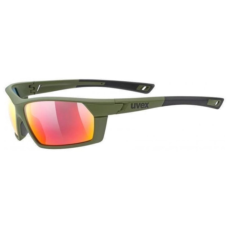 Uvex Sunglasses Sportstyle 225 Olive Mat mirror red cat. 3 Overview