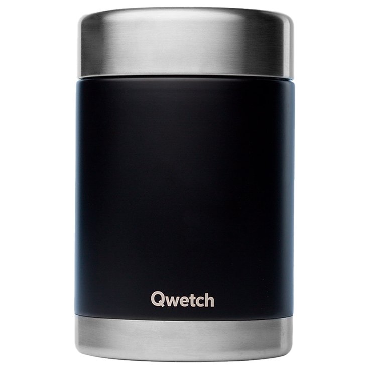 Qwetch Lunch box Boîte Repas Isotherme Inox 600ml Noir Overview