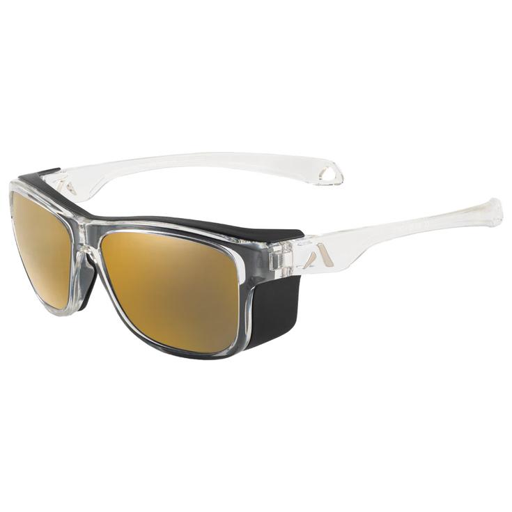 Altitude Eyewear Sonnenbrille Infinity Crystal Grey Gold Flash Präsentation