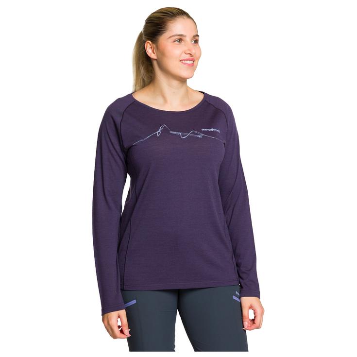 Trangoworld Wandel T-shirt Meru Purple Velvet Voorstelling