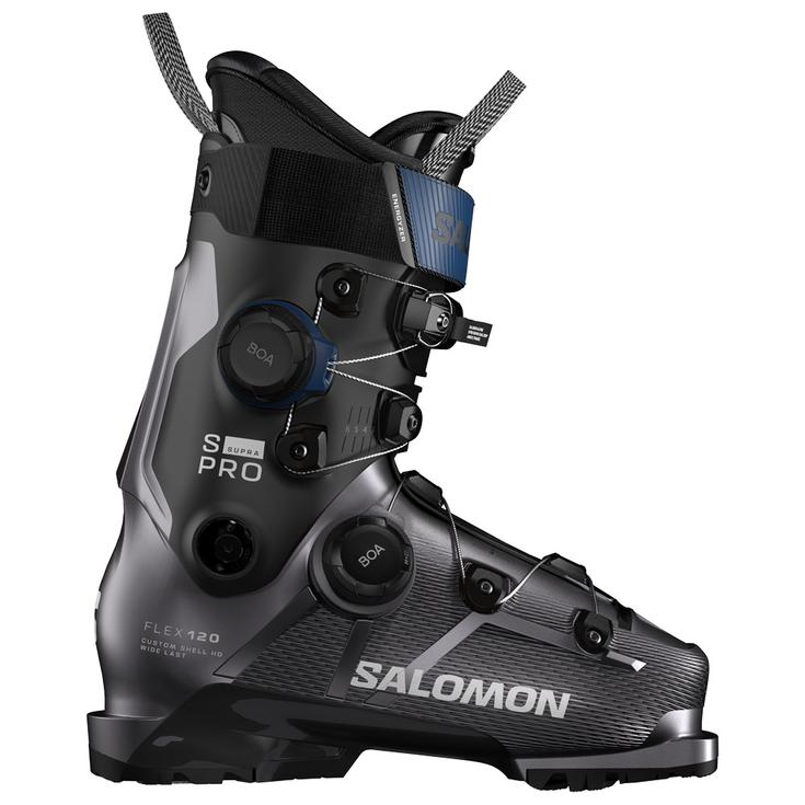 Salomon Scarponi da sci S/Pro Supra Dual Boa 120 Hematite Metal Black Estate Blue Presentazione
