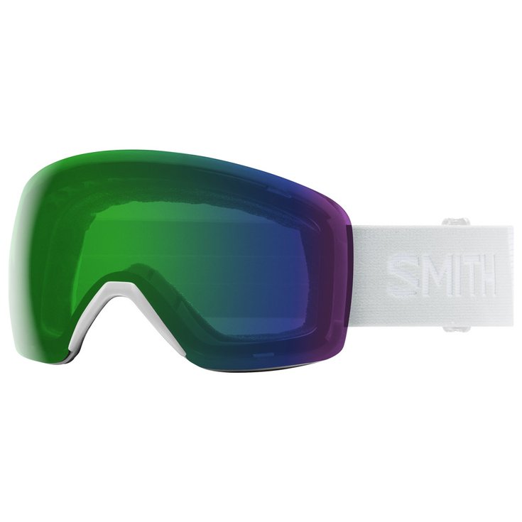 Smith Goggles Skyline White Vapor Chromapop Everyday Green Mirror Overview