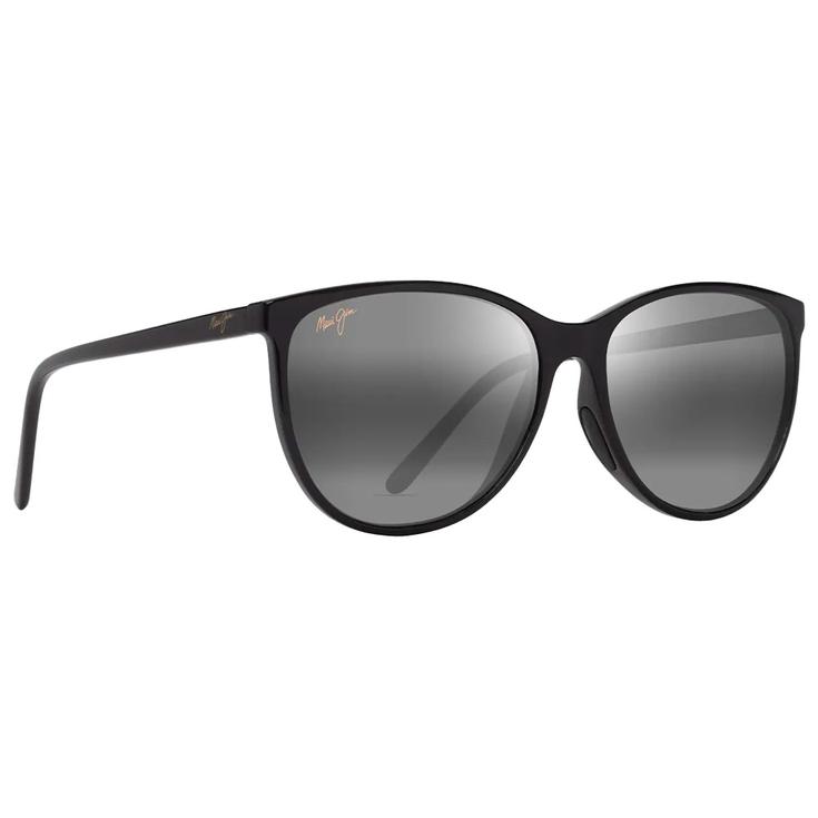 Maui Jim Lunettes de soleil Ocean Noir Brillant Gris Neutre Minéral Superthin Présentation