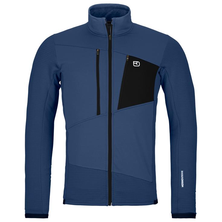 Ortovox Fleece Grid Blue Nunatak 