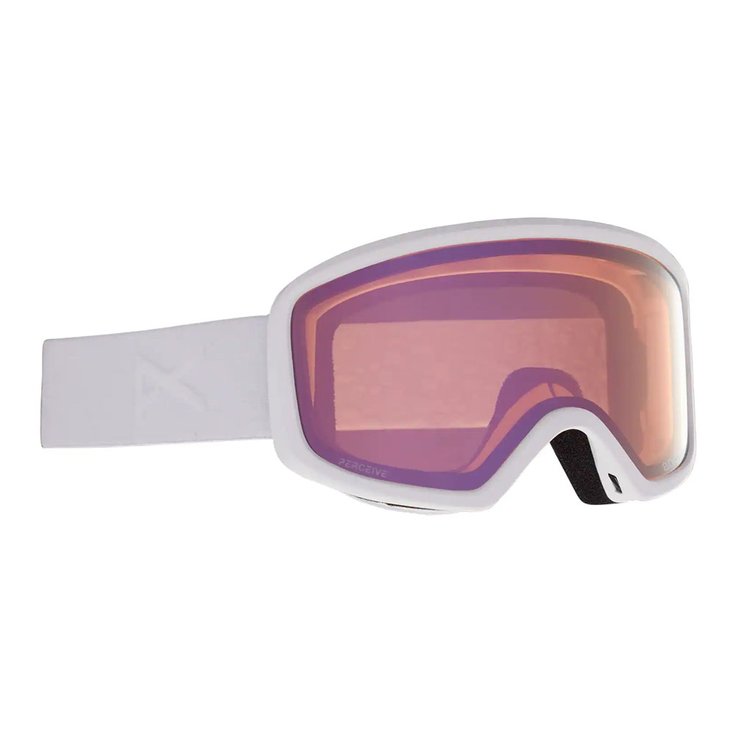 Anon Masque de Ski Deringer White Perceive Cloudy Pink + Amber Présentation