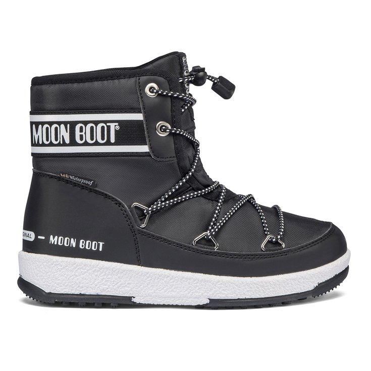 Moon Boot Chaussures après-ski Jr Boy Mid Wp 2 Black Profil