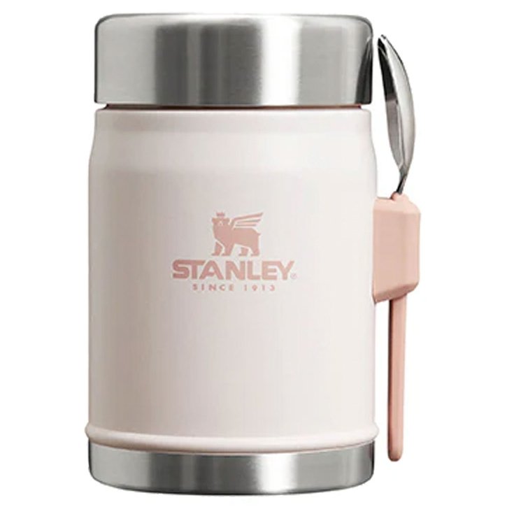 Stanley Popote The Legendary Food Jar + Spork 0.4L Rose Quartz Présentation