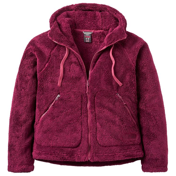 RAB Polaire Ardena Hoody W's Mulberry Présentation