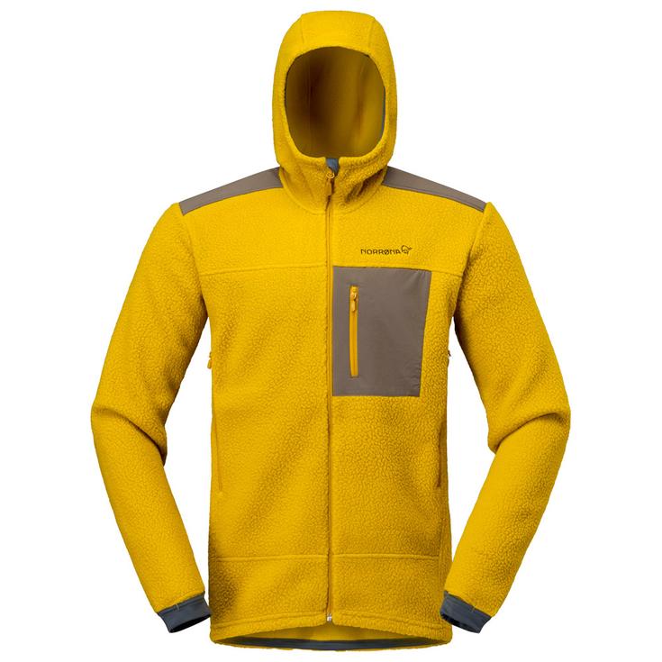 Norrona Polar Trollveggen Warm 3 Zip Hood M's Golden Palm Presentación