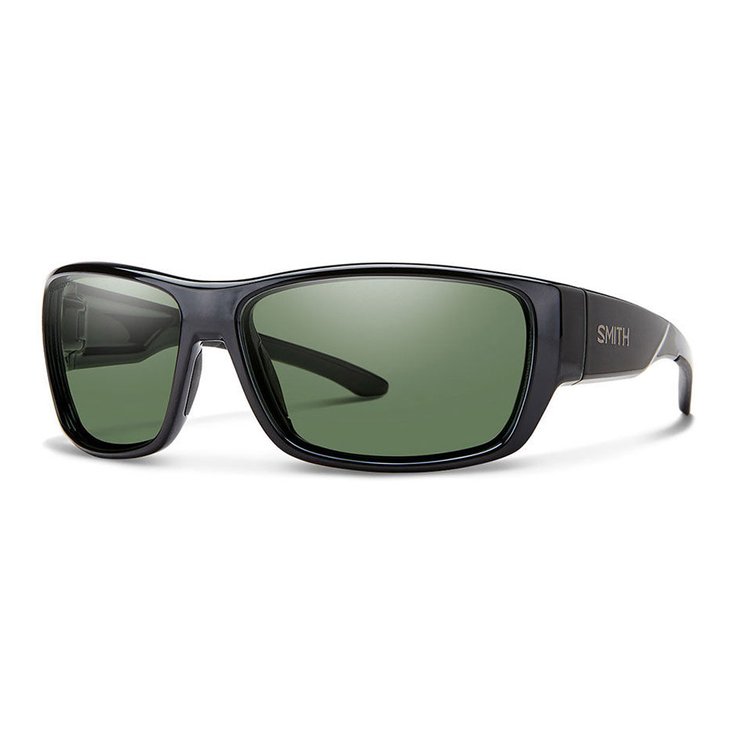 Smith Sonnenbrille Forge Black Polarized Gray Green Präsentation