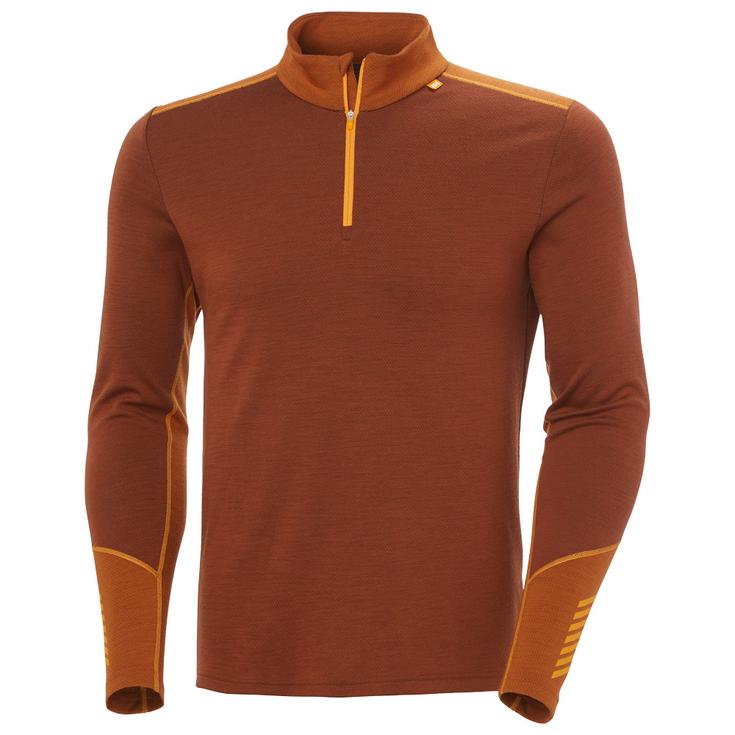 Helly Hansen Lifa Merino Midweight 1/2 Zip Iron Oxide 