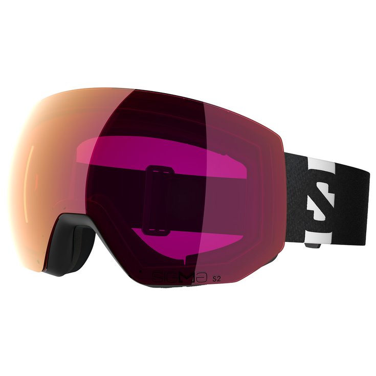 Salomon Maschera Radium Pro Black Sigma Poppy Red Presentazione