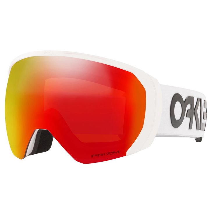 Oakley Masque de Ski Flight Path Xl Factory Pilot White Prizm Torch Iridium Présentation