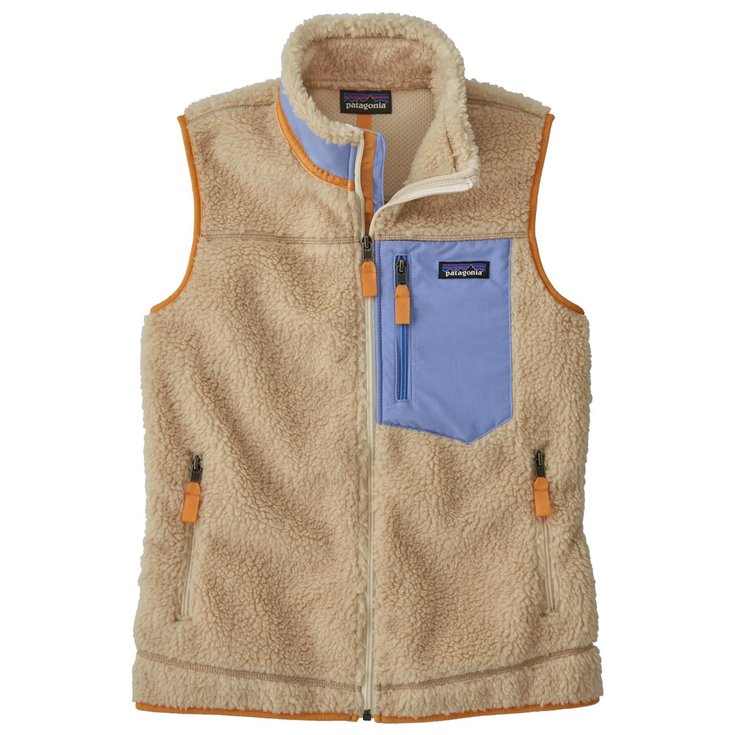 Patagonia Fleece W s Classic Retro X Vest Dark Natural Pale Periwinkle Winter 2024 Glisshop