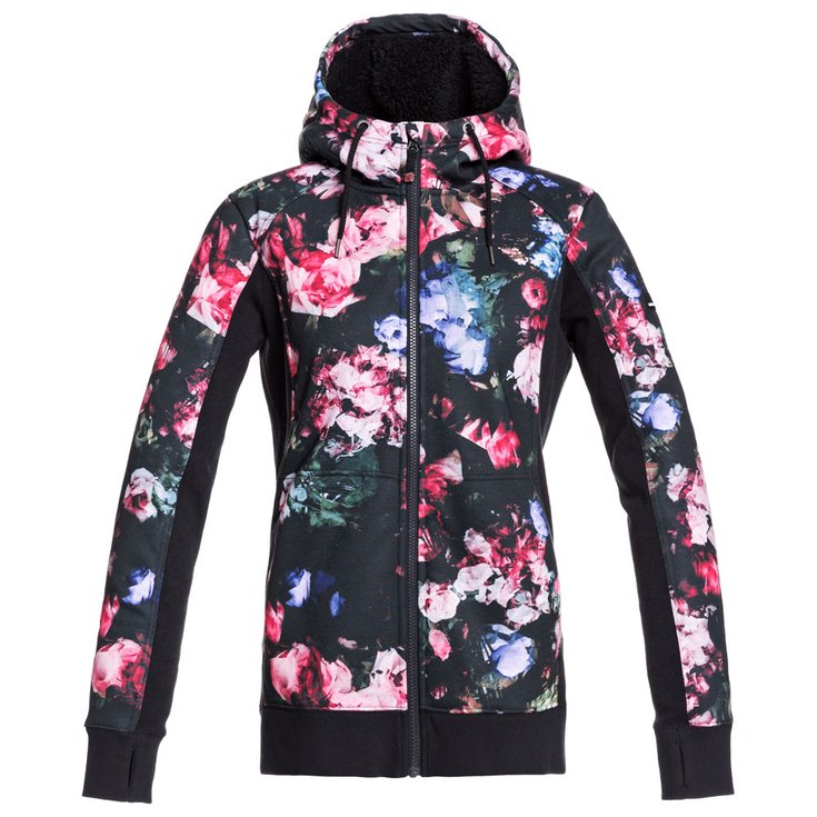 Roxy Fleece Frost Printed True Black Blooming Party Overview