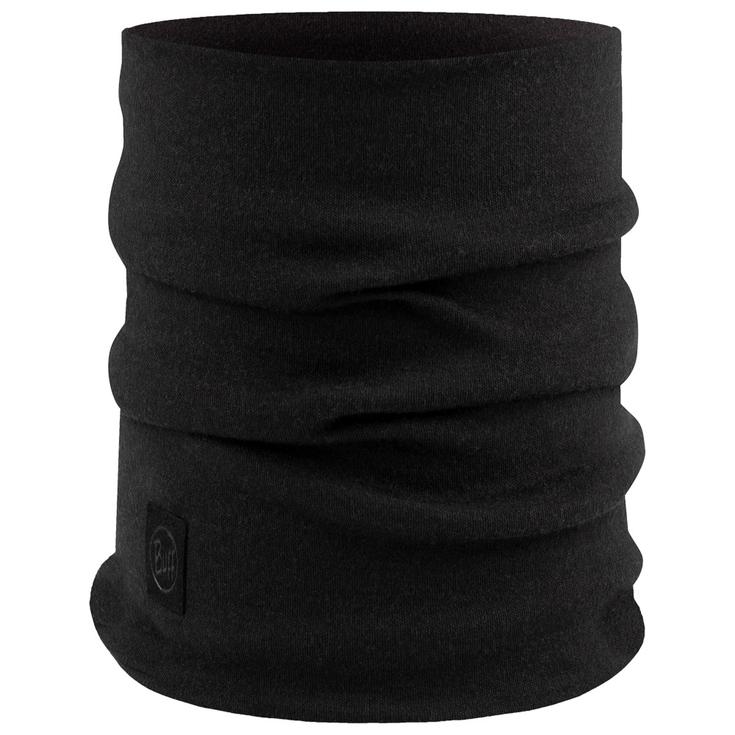 Buff Braga de cuello Merino Heavyweight Neckwear Solid Black Presentación