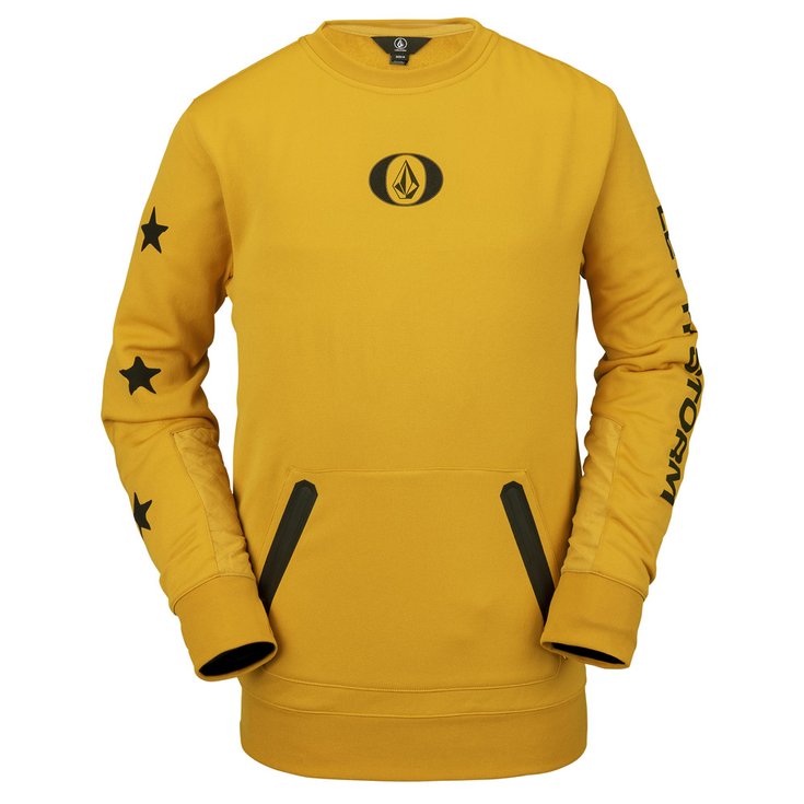 Volcom Sweaters Let It Storm Crew Resing Gold Voorstelling