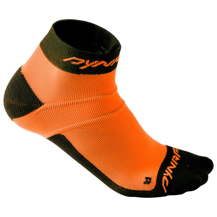Dynafit Socken Vertical Mesh Footie Fluo Orange Präsentation
