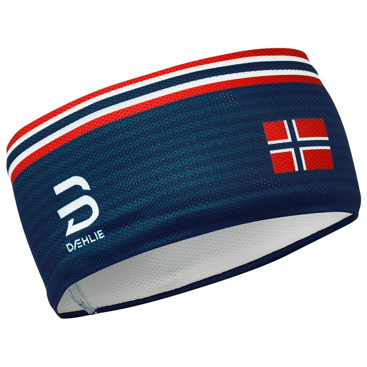 Bjorn Daehlie Langlauf Stirnbänder Mesh Norwegian Flag Präsentation
