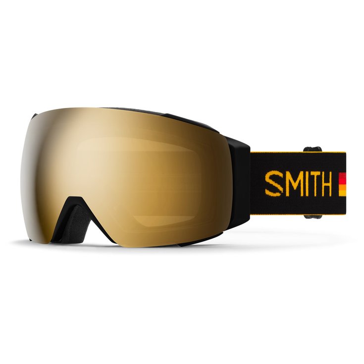 Smith Masque de Ski I/O Mag Speed Racer Chromapop Sun Black Gold Mirror + Chromapop Storm Blue Sensor Mirror Présentation