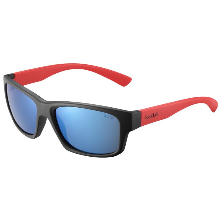 Bolle Occhiali da sole Holman Floatable Matte Black Red HD Polarized Offshore Blue Presentazione