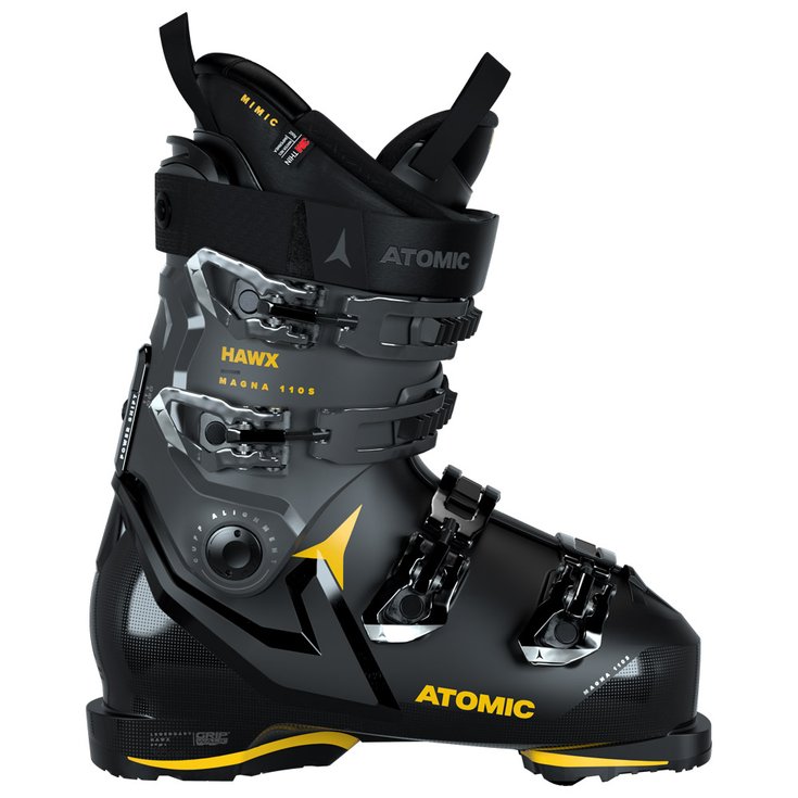 Atomic Chaussures de Ski Hawx Magna 110 S Gw Black Anthracite Saffron Derrière