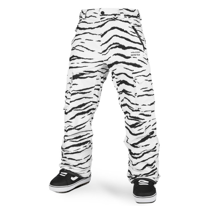 Volcom Pantalones de esqui Lo Gore Tex White Tiger Presentación