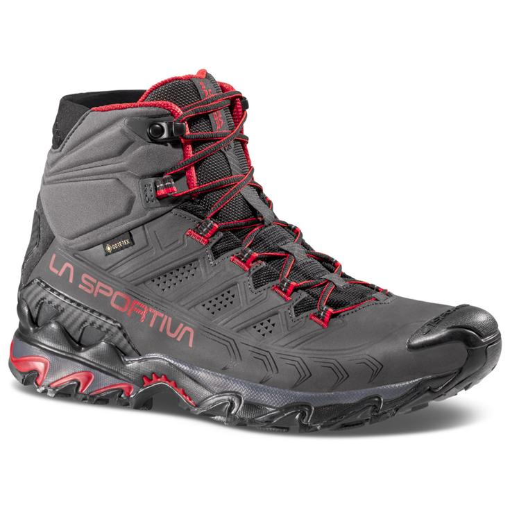 La Sportiva Hiking shoes Ultra Raptor II Mid Leather Gore-Tex Carbon Tango Red Overview