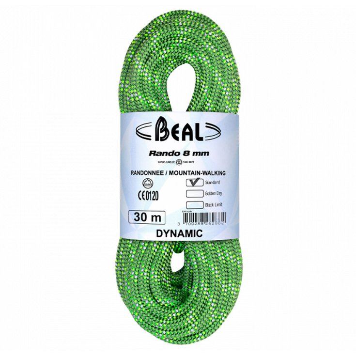 Beal Corde Rando 8mm Green Présentation