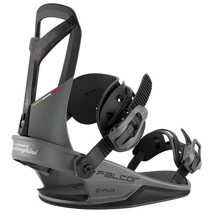 Union Attacchi Snowboard Falcor Automobili Lamborghini Metallic Black Presentazione