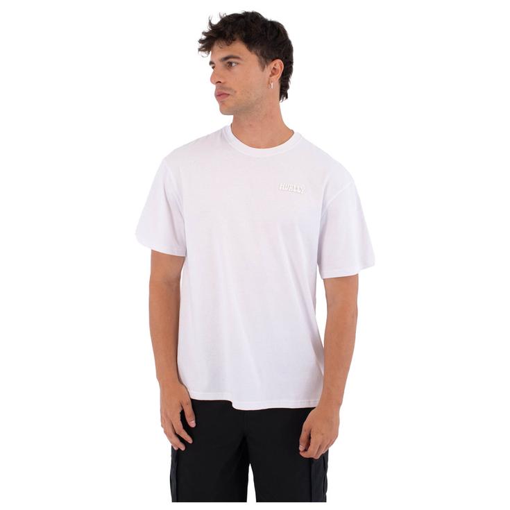 Hurley T-Shirt Bubble Back Print Short Sleeve White Präsentation