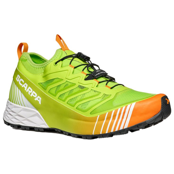 Scarpa Trailschoenen Ribelle Run Neon Green Orange Voorstelling