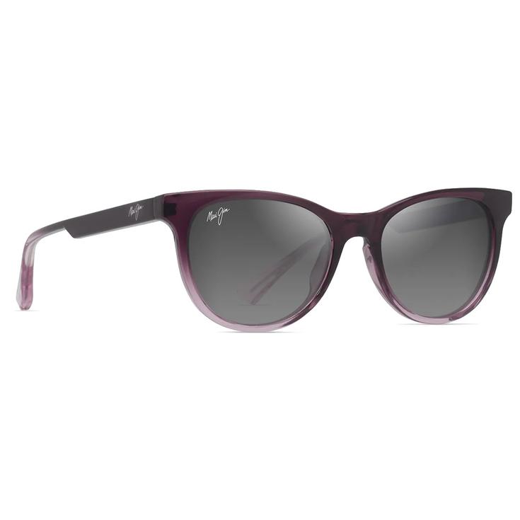 Maui Jim Occhiali da sole Lonomea Shiny Trans Dark Purple Lilas Neutral Grey Minéral Superthin Presentazione