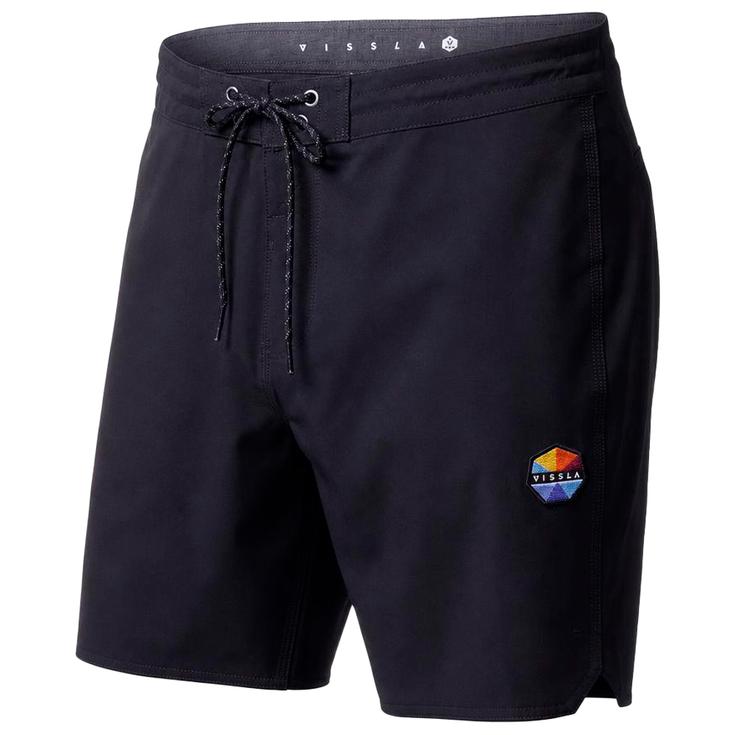 Vissla Boardshort Solid Sets 18.5" Black Voorstelling