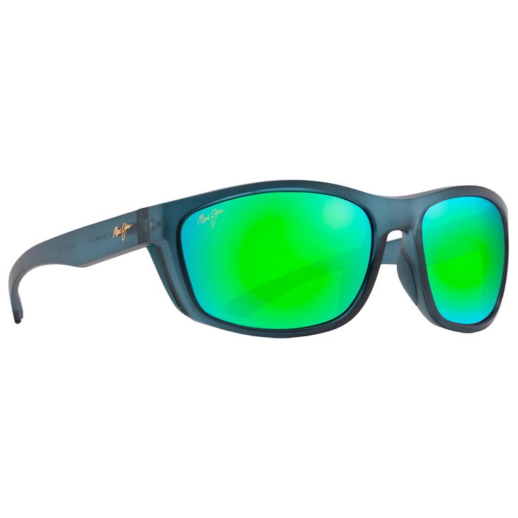 Maui Jim Sonnenbrille Nuu Landing Sarcelle Matte MauiGreen Mineral Superthin Präsentation