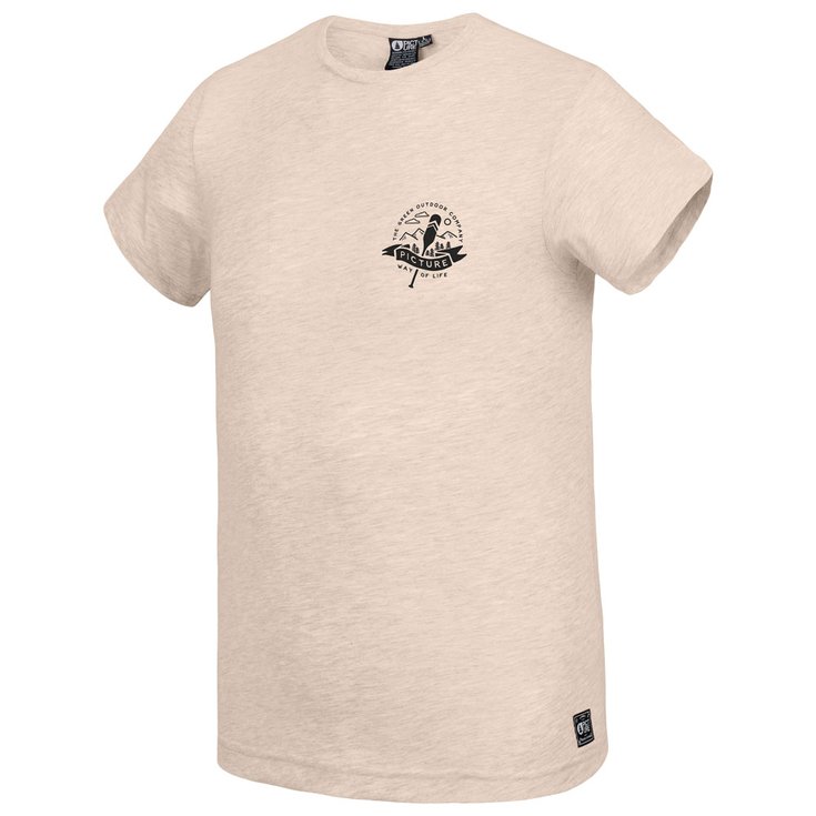 Picture Tee-Shirt Carson Beige Melange Overview