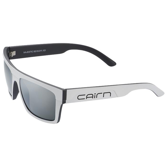 Cairn Sunglasses Majestic White Matte And Black Flash Silver General View
