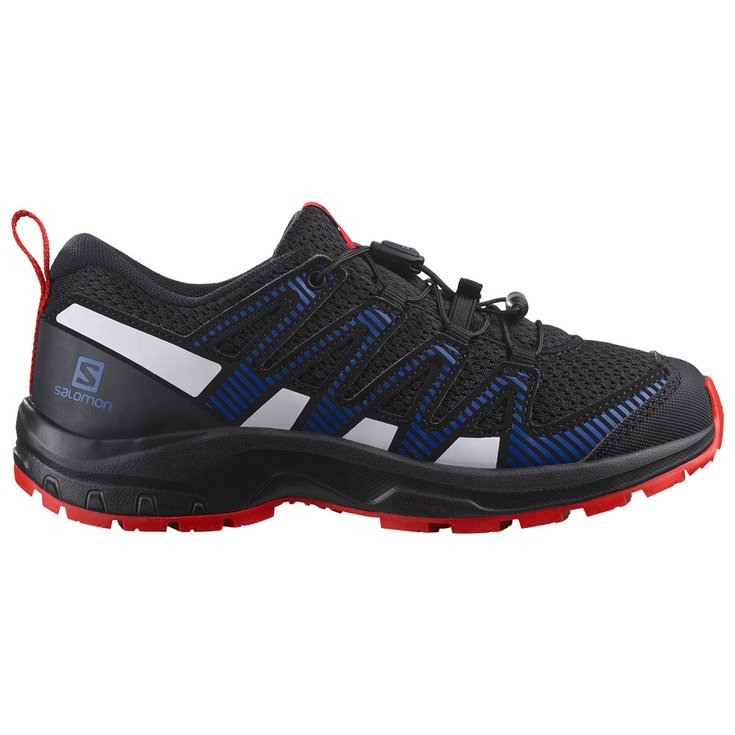 Salomon Hiking shoes Xa Pro V8 J Black lapisBlue Fiery Red Overview