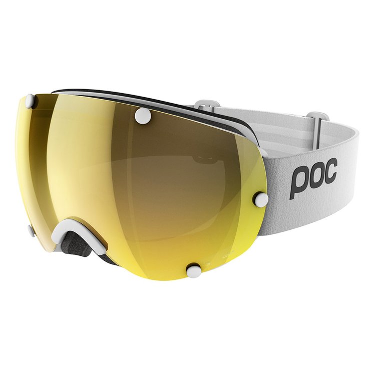Poc Masque de Ski Lobes Clarity Hydrogen White/Spektris Gold Présentation