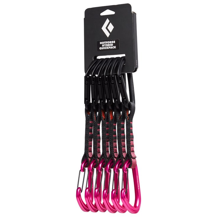 Black Diamond Hotforge Hybrid Quickpack (pack of 6) Ultra Pink 