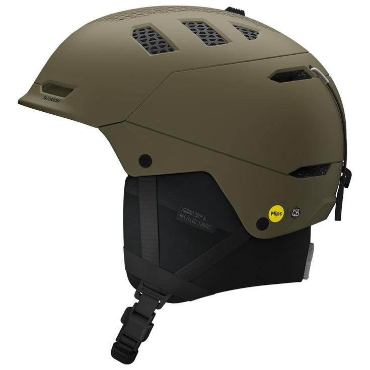 Salomon Casco Husk Prime Mips Olive Night Presentación