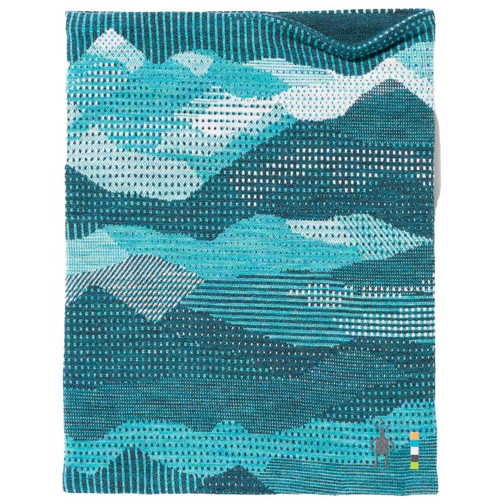 Smartwool Neck warmer Thermal Merino Reversible Neck Twilight Blue Mtn Scape Overview