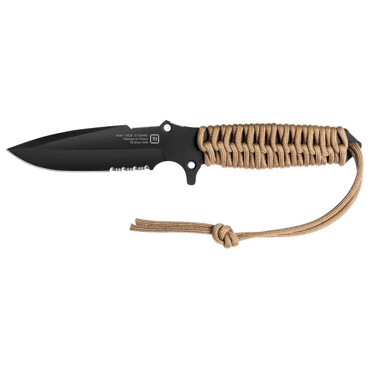 TB Outdoor Messen Marauder Paracord 550 Coyote Brown Voorstelling