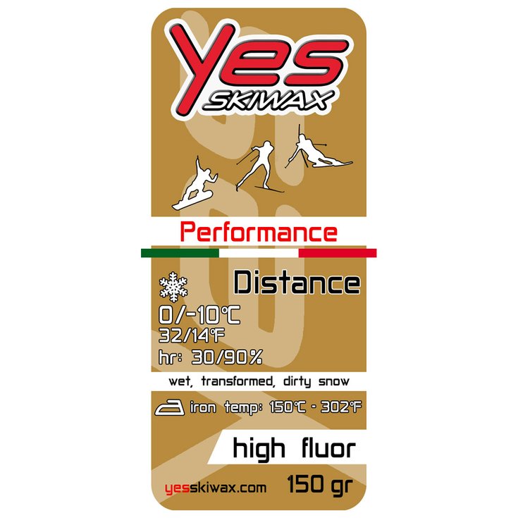 Yes Skiwax Nordic Glide wax Performance Distance 150gr Overview