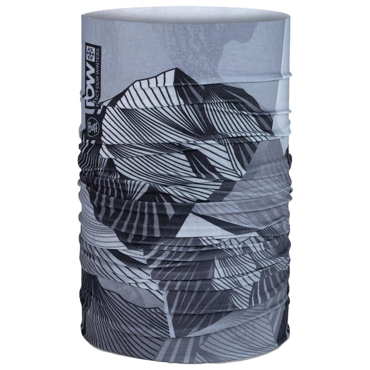 Buff Neck warmer Original Ecostretch Neckwear Pow Cascade Range Grey Overview